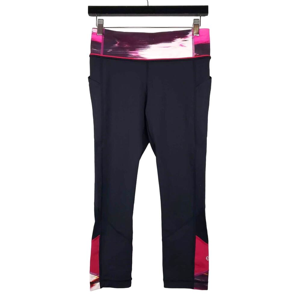 Lululemon Leggings Black Pink - 6